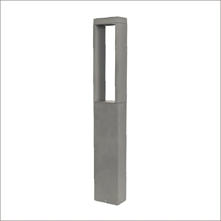 Úti IP65 Vatnsheldur Nútíma rétthyrnd grasflöt Ljós Landslag Garðlýsing Led Bollard Light